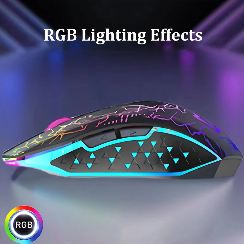 Silent Rechargeable 2.4G Bluetooth Gaming Mouse - 800-1200-1600 DPI for PC, Laptop & Macbook